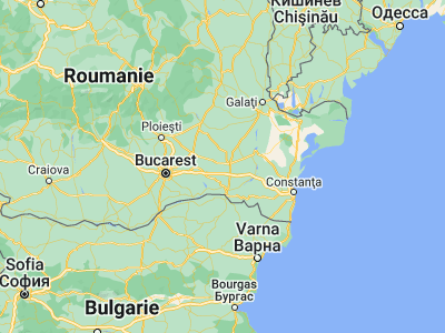 Map showing location of Perieţi (44.55, 27.21667)