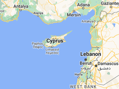 Map showing location of Perivolia (34.82917, 33.58333)