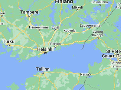 Map showing location of Pernå (60.44869, 26.03187)