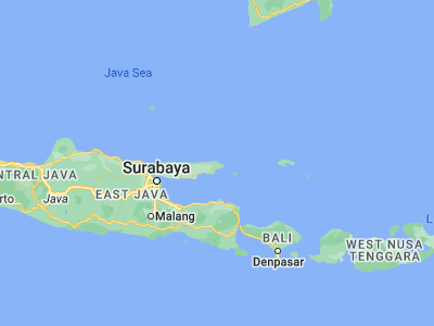 Map showing location of Perreng (-6.8762, 113.9689)