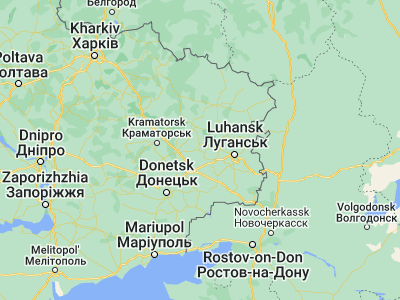 Map showing location of Pervomaysk (48.62988, 38.54806)