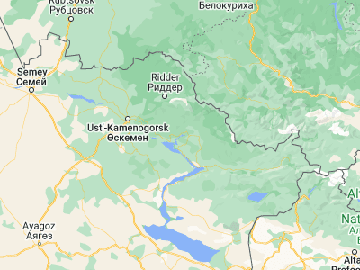 Map showing location of Pervorosiyskiy (49.7165, 83.8492)