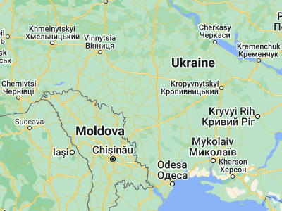 Map showing location of Peschana (48.12918, 29.73086)