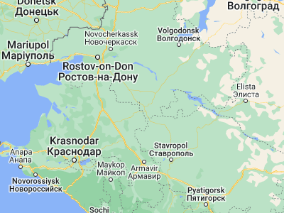 Map showing location of Peschanokopskoye (46.19517, 41.08143)