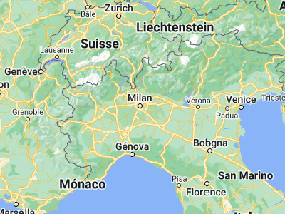 Map showing location of Peschiera Borromeo (45.4308, 9.3087)