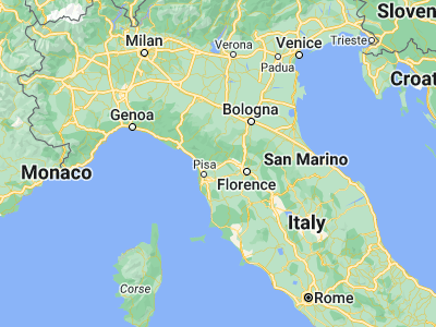 Map showing location of Pescia (43.89705, 10.69041)