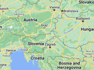 Map showing location of Pesnica pri Mariboru (46.60694, 15.67667)