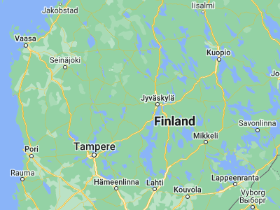 Map showing location of Petäjävesi (62.25, 25.2)
