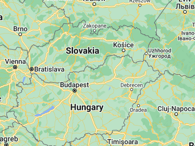 Map showing location of Pétervására (48.01667, 20.1)