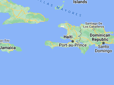 Map showing location of Petit Trou de Nippes (18.52535, -73.50815)