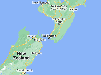 Map showing location of Petone (-41.22827, 174.87019)