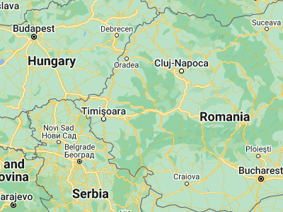 Map showing location of Petriş (46.05, 22.38333)