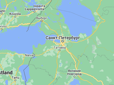 Map showing location of Petrodvorets (59.87966, 29.90257)