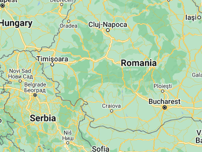 Map showing location of Petroşani (45.41667, 23.36667)