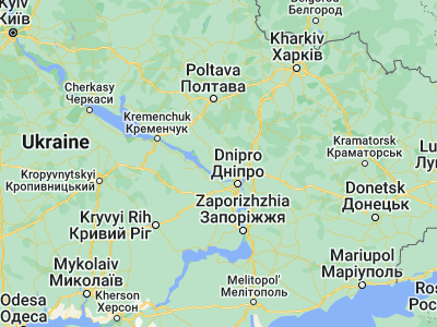 Map showing location of Petrykivka (48.72978, 34.63513)