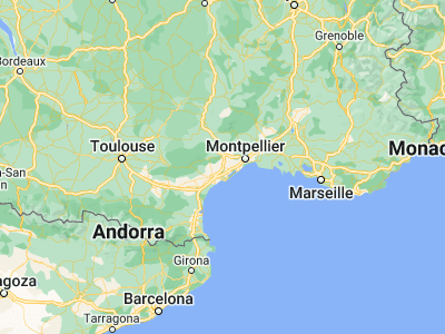 Map showing location of Pézenas (43.45953, 3.42384)