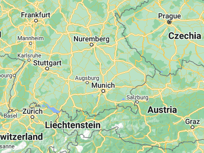 Map showing location of Pfaffenhofen an der Ilm (48.53333, 11.51667)