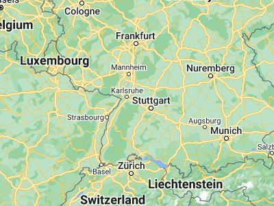 Map showing location of Pforzheim (48.88436, 8.69892)