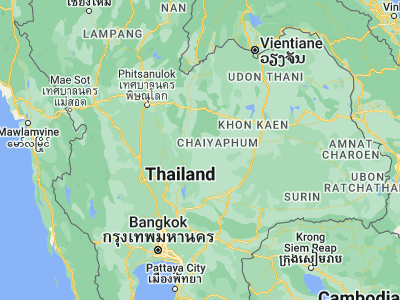 Map showing location of Phakdi Chumphon (15.90517, 101.42228)
