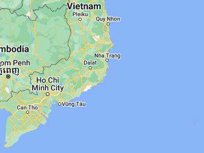 Map showing location of Phan Rang-Tháp Chàm (11.56667, 108.98333)