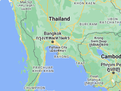 Map showing location of Phan Thong (13.46804, 101.09532)