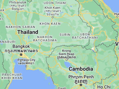 Map showing location of Phanom Dong Rak (14.44575, 103.30508)