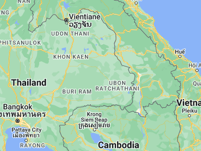 Map showing location of Phanom Phrai (15.67783, 104.11025)