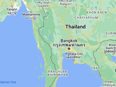 Map showing location of Phanom Thuan (14.13031, 99.69858)