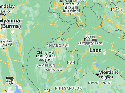 Map showing location of Phaya Mengrai (19.84922, 100.15358)