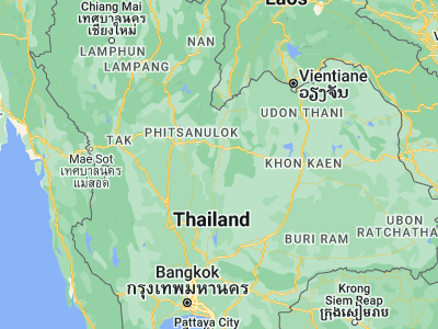 Map showing location of Phetchabun (16.41904, 101.16056)