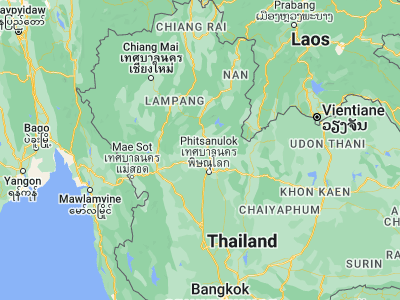 Map showing location of Phichai (17.28764, 100.0867)