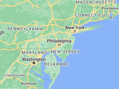 Map showing location of Philadelphia (39.95234, -75.16379)