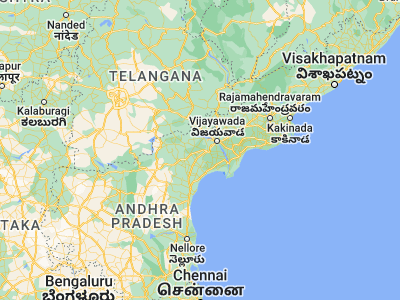 Map showing location of Phirangipuram (16.3, 80.26667)
