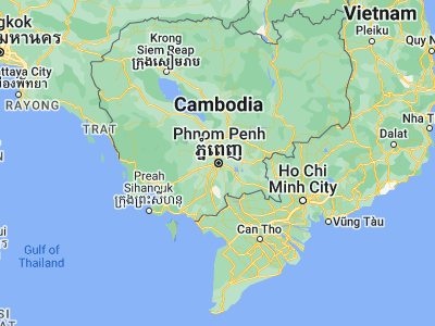 Map showing location of Phnom Penh (11.56245, 104.91601)