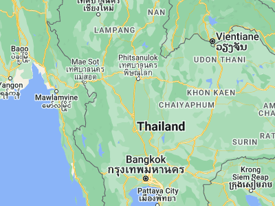 Map showing location of Pho Thale (16.0927, 100.26089)