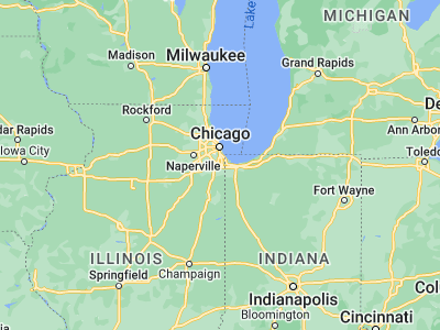 Map showing location of Phoenix (41.61115, -87.63477)