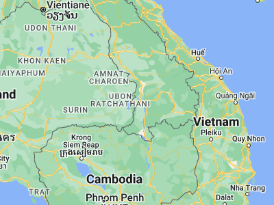 Map showing location of Phônthong (15.10124, 105.65411)
