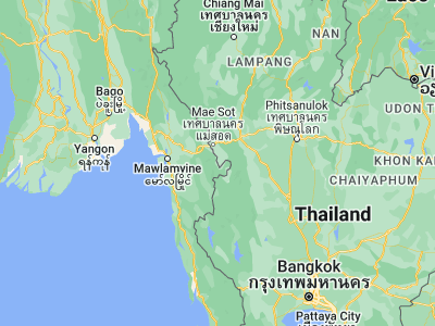 Map showing location of Phop Phra (16.38461, 98.69028)