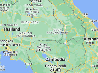 Map showing location of Phrai Bueng (14.74833, 104.36261)