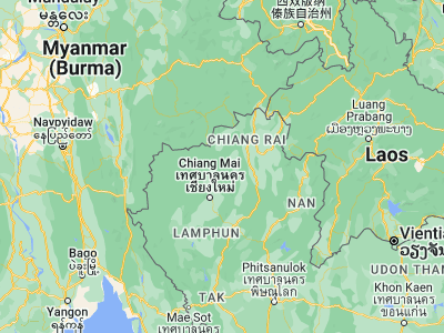 Map showing location of Phrao (19.36586, 99.20187)