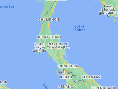 Map showing location of Phrom Khiri (8.52333, 99.82275)