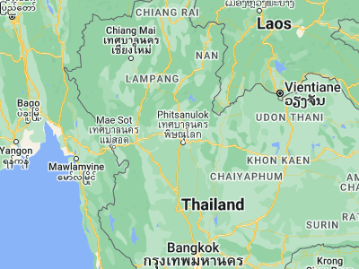 Map showing location of Phrom Phiram (17.03352, 100.2019)