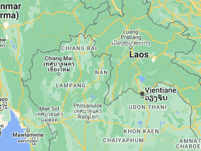 Map showing location of Phu Phiang (18.73803, 100.80031)