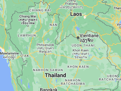 Map showing location of Phu Ruea (17.4538, 101.36231)