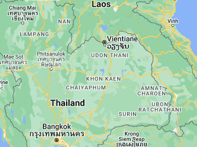 Map showing location of Phu Wiang (16.65259, 102.37555)