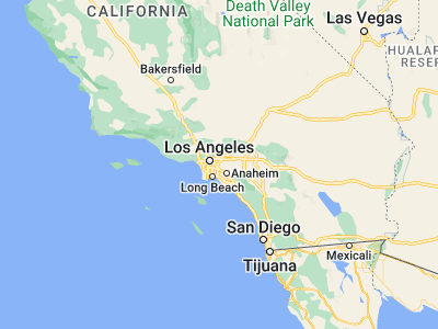 Map showing location of Pico Rivera (33.98307, -118.09674)