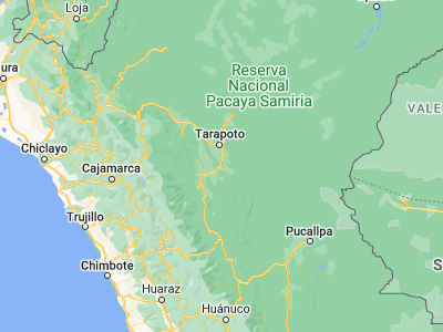 Map showing location of Picota (-6.91969, -76.33037)