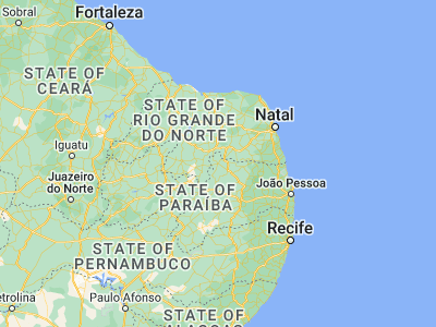 Map showing location of Picuí (-6.51056, -36.34694)