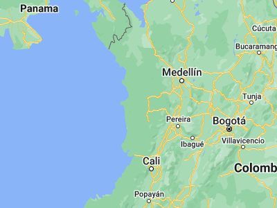 Map showing location of Pié de Pató (5.51604, -76.97449)