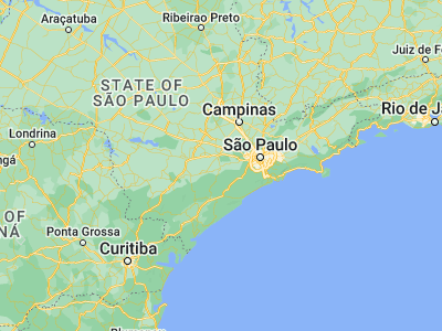 Map showing location of Piedade (-23.71194, -47.42778)